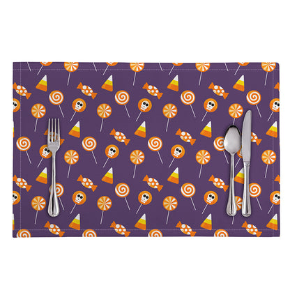 Cute Halloween Candy Pattern Print Placemat
