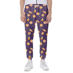 Cute Halloween Candy Pattern Print Scuba Joggers