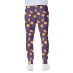 Cute Halloween Candy Pattern Print Scuba Joggers