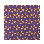 Cute Halloween Candy Pattern Print Silk Bandana