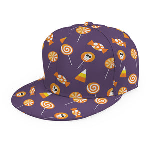 Cute Halloween Candy Pattern Print Snapback Cap