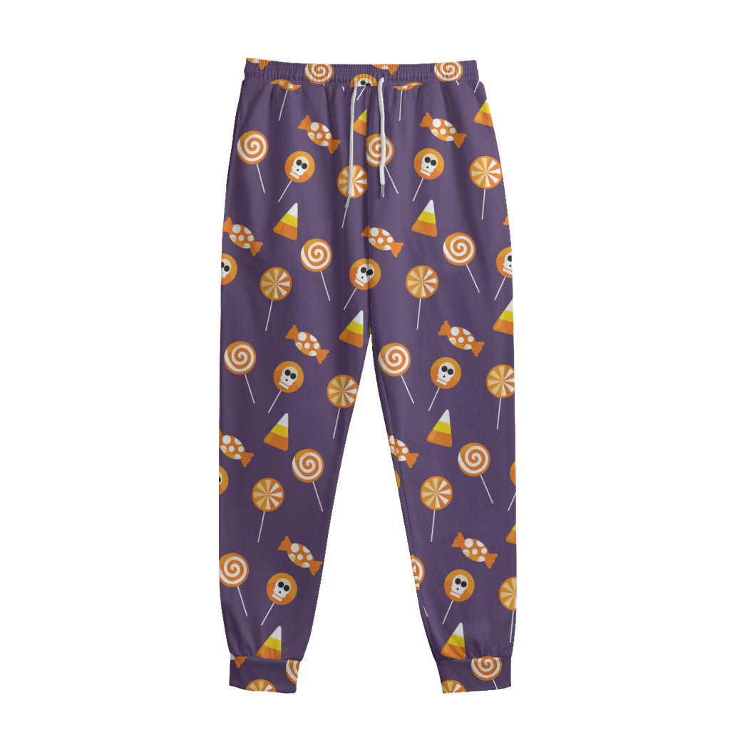 Cute Halloween Candy Pattern Print Sweatpants