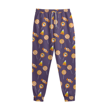 Cute Halloween Candy Pattern Print Sweatpants