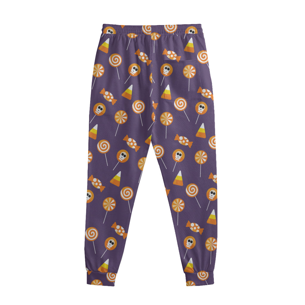 Cute Halloween Candy Pattern Print Sweatpants