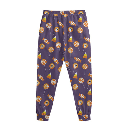 Cute Halloween Candy Pattern Print Sweatpants
