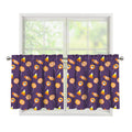Cute Halloween Candy Pattern Print Tier Curtains