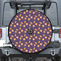 Cute Halloween Candy Pattern Print Tire Cover With Camera Hole
