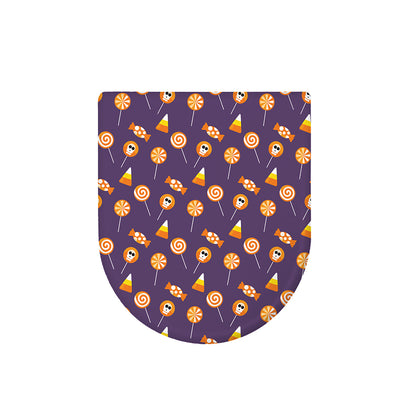 Cute Halloween Candy Pattern Print Toilet Lid Cover