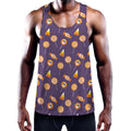 Cute Halloween Candy Pattern Print Men's Workout Tank Top