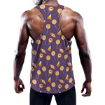 Cute Halloween Candy Pattern Print Training Tank Top