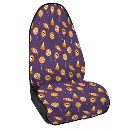 Cute Halloween Candy Pattern Print Waterproof Car Seat Cover