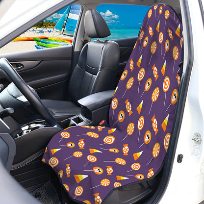 Cute Halloween Candy Pattern Print Waterproof Car Seat Cover