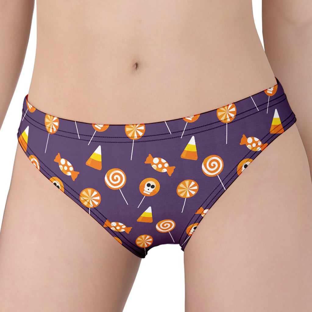 Cute Halloween Candy Pattern Print Women's Panties