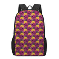 Cute Halloween Pumpkin Witch Print 17 Inch Backpack