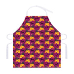 Cute Halloween Pumpkin Witch Print Adjustable Apron