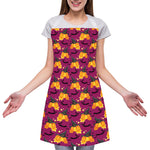 Cute Halloween Pumpkin Witch Print Adjustable Apron