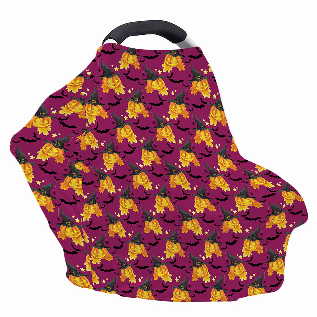 Cute Halloween Pumpkin Witch Print Baby Seat Cover