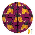 Cute Halloween Pumpkin Witch Print Basketball