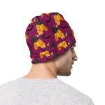 Cute Halloween Pumpkin Witch Print Beanie