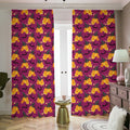 Cute Halloween Pumpkin Witch Print Dimout Pencil Pleat Curtains