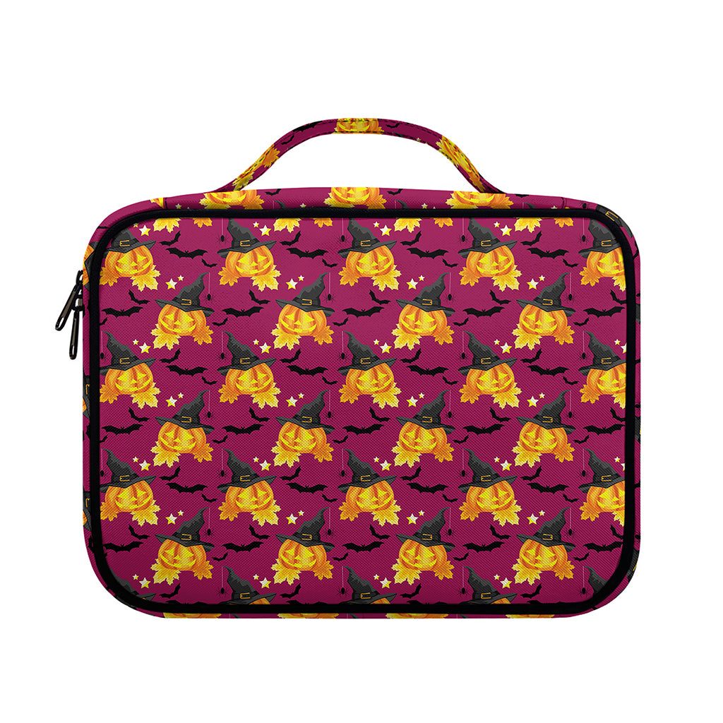 Cute Halloween Pumpkin Witch Print Briefcase Bible Bag