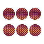 Cute Halloween Pumpkin Witch Print Coaster Set