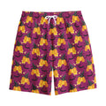 Cute Halloween Pumpkin Witch Print Cotton Shorts