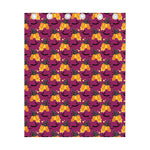 Cute Halloween Pumpkin Witch Print Curtain