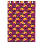 Cute Halloween Pumpkin Witch Print Curtain