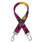 Cute Halloween Pumpkin Witch Print Dog Seat Belt