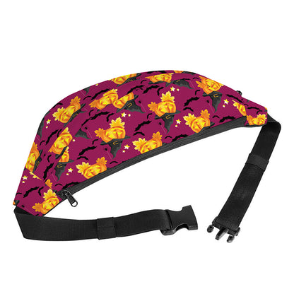 Cute Halloween Pumpkin Witch Print Fanny Pack