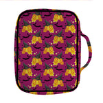 Cute Halloween Pumpkin Witch Print Front Pocket Bible Bag