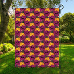 Cute Halloween Pumpkin Witch Print Garden Flag