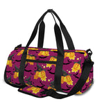 Cute Halloween Pumpkin Witch Print Gym Bag