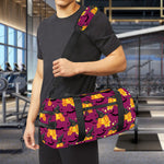 Cute Halloween Pumpkin Witch Print Gym Bag
