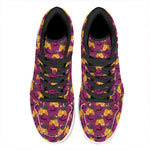 Cute Halloween Pumpkin Witch Print High Top Leather Sneakers