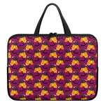 Cute Halloween Pumpkin Witch Print Laptop Sleeve With Handle