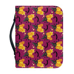Cute Halloween Pumpkin Witch Print Leather Bible Cover