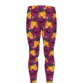 Cute Halloween Pumpkin Witch Print Men's Leggings