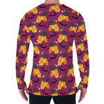 Cute Halloween Pumpkin Witch Print Men's Long Sleeve T-Shirt