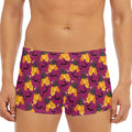 Cute Halloween Pumpkin Witch Print Men's Short Boxer Briefs