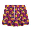 Cute Halloween Pumpkin Witch Print Mesh Shorts