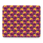 Cute Halloween Pumpkin Witch Print Mouse Pad