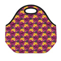 Cute Halloween Pumpkin Witch Print Neoprene Lunch Bag