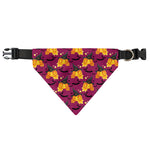 Cute Halloween Pumpkin Witch Print Over The Collar Dog Bandana