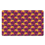 Cute Halloween Pumpkin Witch Print Polyester Doormat