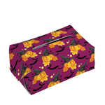 Cute Halloween Pumpkin Witch Print Rectangle Tissue Box Cover