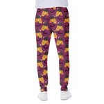 Cute Halloween Pumpkin Witch Print Scuba Joggers