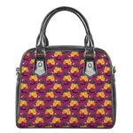 Cute Halloween Pumpkin Witch Print Shoulder Handbag