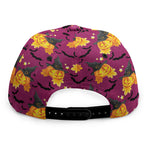 Cute Halloween Pumpkin Witch Print Snapback Cap